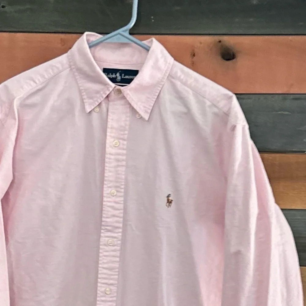 Ralph Lauren Pink Yarmouth Cotton Button Down